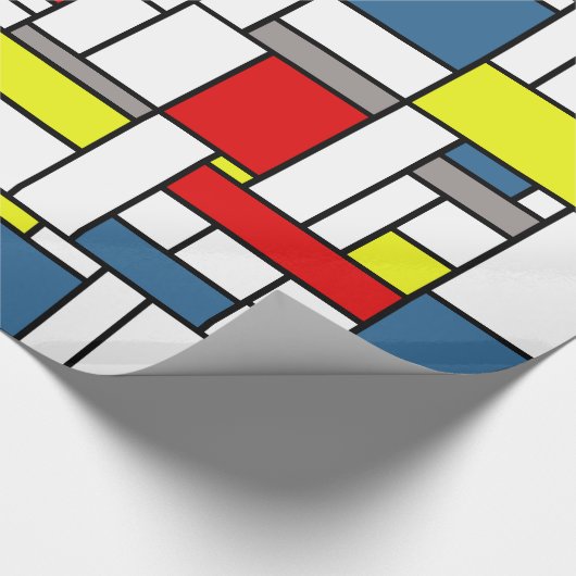 Mondrisches Design Geschenkpapier (Ecke)