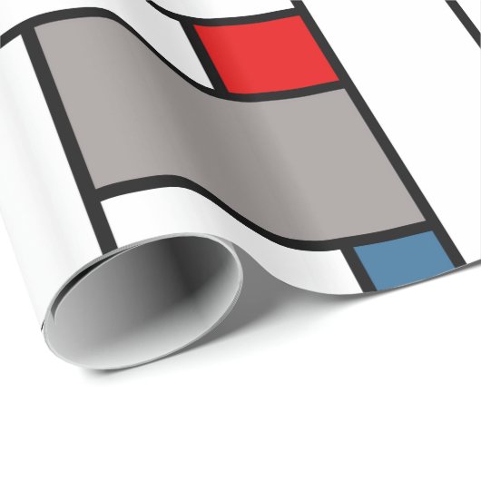Mondrisches Design Geschenkpapier (Rolleneckpunkt)