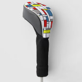 Mondrisches Design Golf Headcover (angewinkelt)