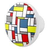 Mondrisches Design Keramikknauf (Rechts)