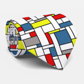 Mondrisches Design Krawatte (Gerollt)