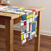 Mondrisches Design Kurzer Tischläufer (Beispiel)