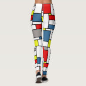 Mondrisches Design Leggings (Rückseite)