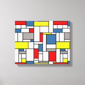 Mondrisches Design Leinwanddruck (Vorderseite)