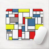 Mondrisches Design Mousepad (Mit Mouse)