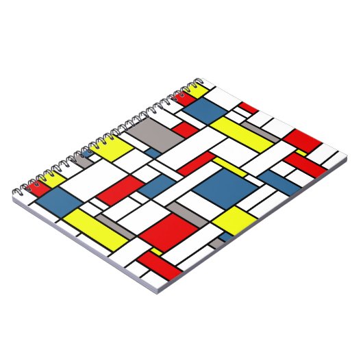 Mondrisches Design Notizblock (Linke Seite)