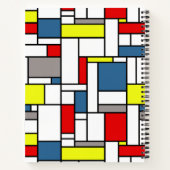 Mondrisches Design Notizbuch (Rückseite)