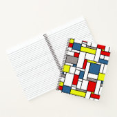 Mondrisches Design Notizbuch (Innenseite)