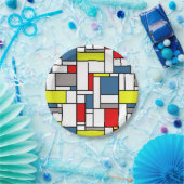 Mondrisches Design Pappteller (Party)