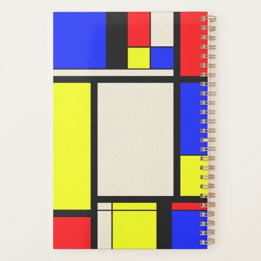 Mondrisches Design Planer (Rückseite)