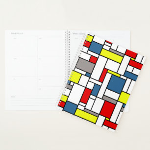 Mondrisches Design Planer