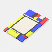 Mondrisches Design Post-it Klebezettel (angewinkelt)