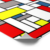 Mondrisches Design Poster (Ecke)