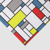 Mondrisches Design Seidenpapier (Ausschnitt)