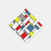 Mondrisches Design Serviette (Ecke)