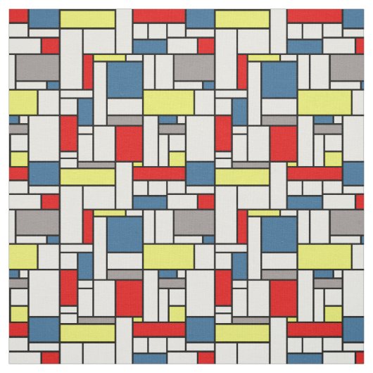 Mondrisches Design Stoff (Muster)