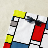 Mondrisches Design Strandtuch (Beispiel)