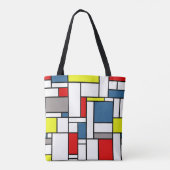 Mondrisches Design Tasche (Rückseite)