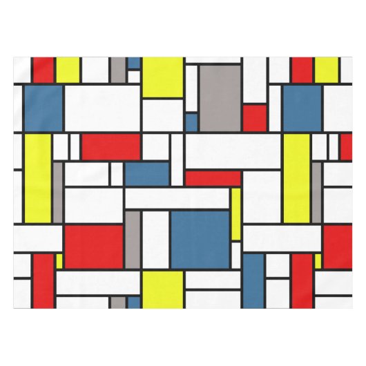 Mondrisches Design Tischdecke (Vorderseite (Horizontal))
