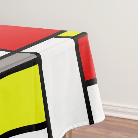 Mondrisches Design Tischdecke (Beispiel)