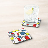 Mondrisches Design Untersetzer (Rechte Seite)