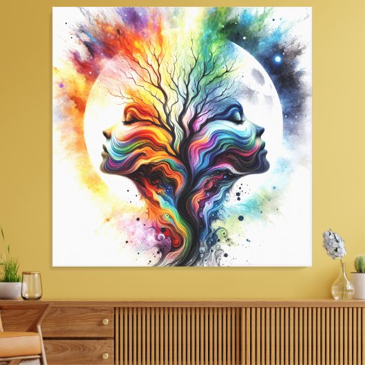 Mondsaison Leinwanddruck (Insitu (Wohnzimmer))