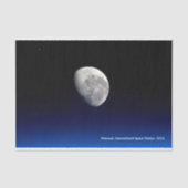 Mondsatz, Internationale Raumstation, Decoupage Seidenpapier (Vorderseite)
