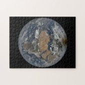 Mondschatten auf der Erde - Sonnenfinsternis vom 1 Puzzle (Horizontal)