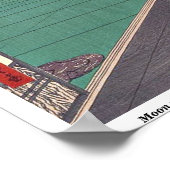 Mondschauplatz von Andō, Hiroshige Ukiyo-e. Poster (Ecke)