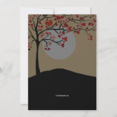 Mondschein-Antrag-Verlobungs-Party Einladung (Rückseite)