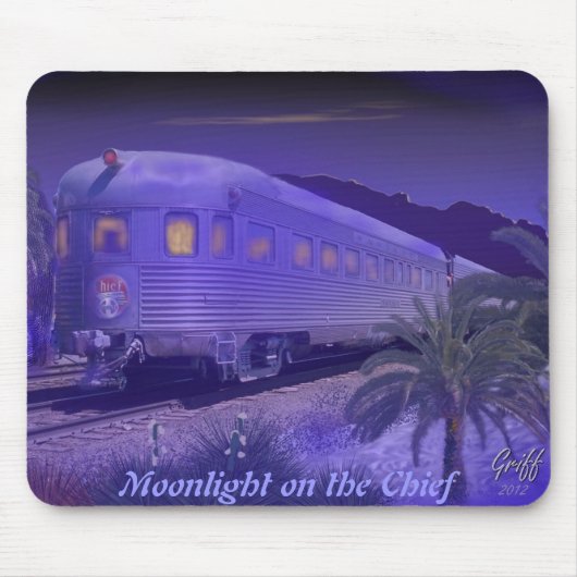 Mondschein auf dem Leiter Mousepad (Vorne)