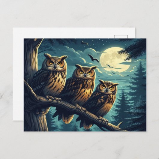 Mondschein Ein perfektes Wochenende in Lugano Postkarte (Vorne/Hinten)