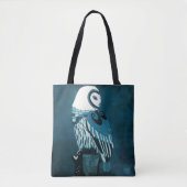 Mondschein-Eulen-Kunst Tasche (Vorderseite)