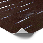 Mondschein fällt Acrylmalerei-Kunst-Druck Poster (Ecke)