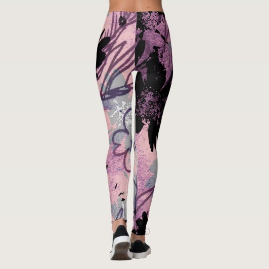 Mondschein-Garten Leggings (Rückseite)