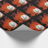 Mondschein Halloweens blutiges NightmareWrapping Geschenkpapier (Ecke)