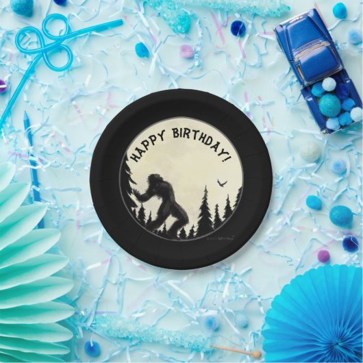 Mondschein-Heulengeburtstags-Pappteller Pappteller (Party)