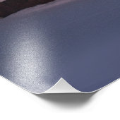 Mondschein in einer Mitte des Winters Küstenlandsc Fotodruck (Ecke)