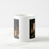 Mondschein in Rothenburg Kaffeetasse (Mittel)
