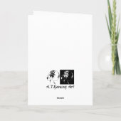 Mondschein-Jazz-Gruß-Karte Karte (Rückseite)