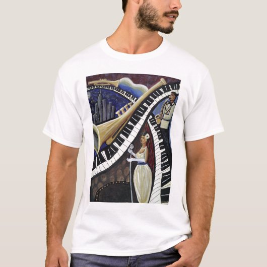 Mondschein-Jazz-T - Shirt (Vorderseite)