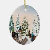 Mondschein Keramik Ornament (Rechts)