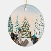 Mondschein Keramik Ornament (Links)