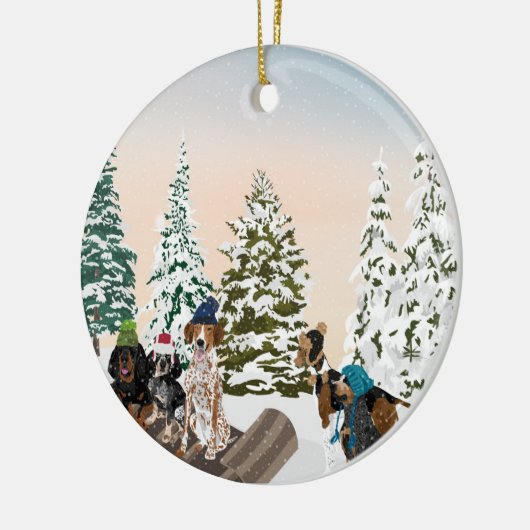 Mondschein Keramik Ornament (Links)