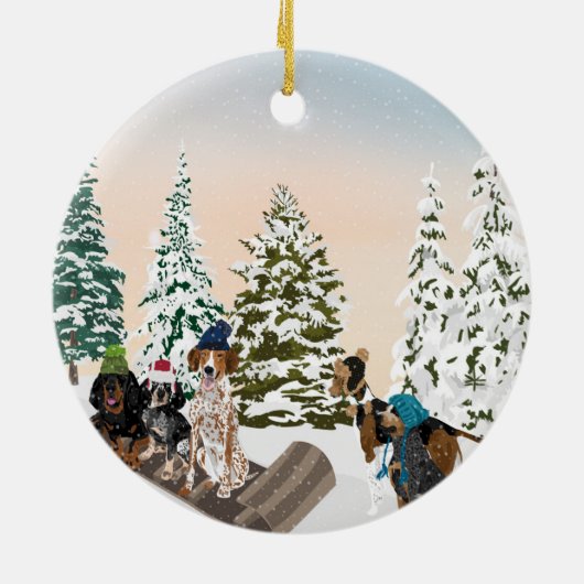 Mondschein Keramik Ornament (Hinten)