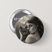 Mondschein-Knopf Button (Vorne & Hinten)