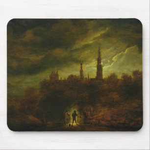 Mondschein-Landschaft Mousepad