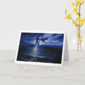 Mondschein-Lücke Karte (Gelbe Blume)