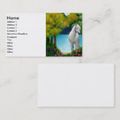 Mondschein-PferdeVisitenkarte Visitenkarte (Vorne/Hinten)