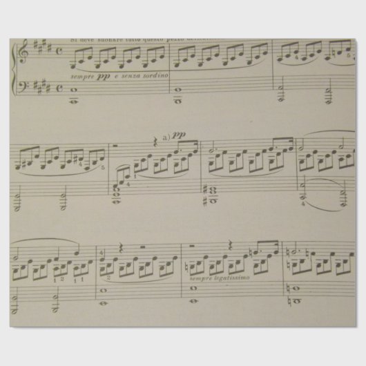 Mondschein-Sonate Geschenkpapier (Flach)